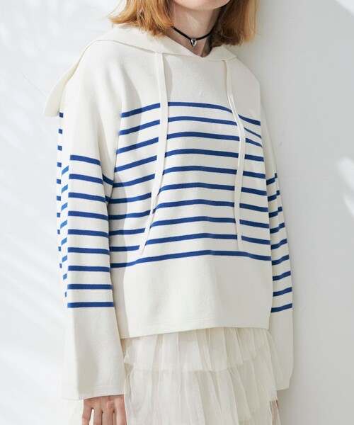 fredy emue（フレディエミュ）の「ミラノリブセーラーニット（ニット/セーター・レディース・ピンク系その他/ホワイト系その他/ブルー系その他・38）」の19枚目の写真