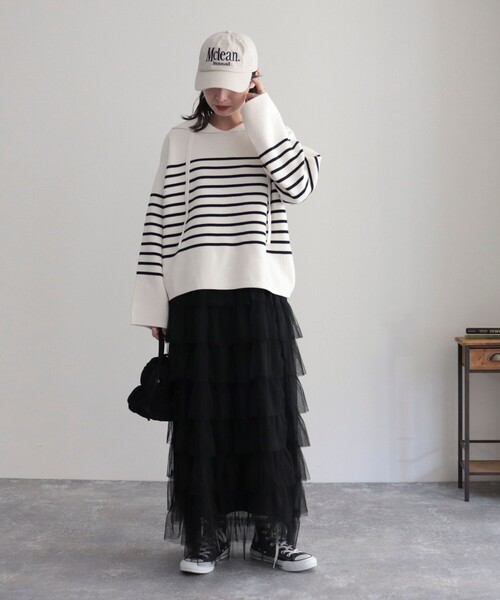 fredy emue（フレディエミュ）の「ミラノリブセーラーニット（ニット/セーター・レディース・ピンク系その他/ホワイト系その他/ブルー系その他・38）」の20枚目の写真