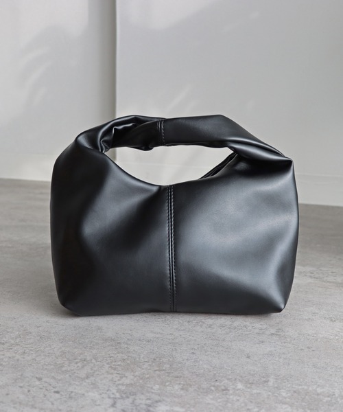 COURO（コウロ）の「ツイストハンドルバッグ（ハンドバッグ・レディース・ブラック/アイボリー/ブラウン/シルバー・FREE）」の10枚目の写真