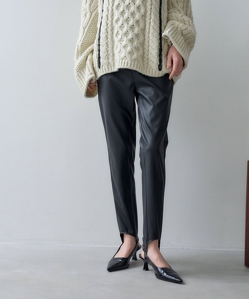 eL（エル）の「【eL】Assort Stirrup Leggings/102753（その他パンツ・レディース・ブラック系その他/ブラック・FREE）」の2枚目の写真