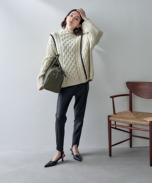 eL（エル）の「【eL】Assort Stirrup Leggings/102753（その他パンツ・レディース・ブラック系その他/ブラック・FREE）」の15枚目の写真