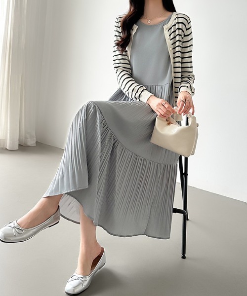 セール】さらっと快適プリーツで軽やかに ティアード プリーツ
