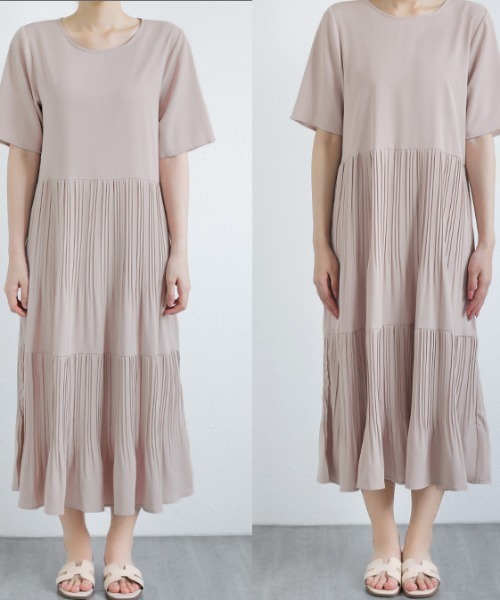 リルフェテ✨ヤマダヤ【M】タグ付未使用✨ロングプリーツティアードワンピース リルフェテ✨ヤマダヤ【M】タグ付未使用✨ロングプリーツ