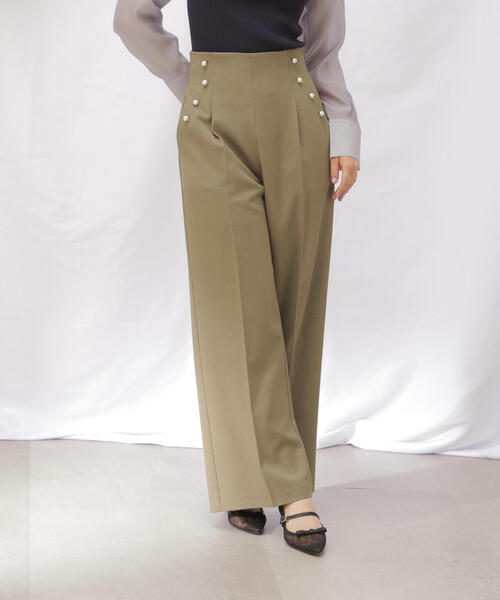 JILL by JILL STUART(ジルバイジルスチュアート)の「◇【eS】センタープレスワイドパンツ(その他パンツ・レディース・ブラック系その他/ベージュ・MEDIUM/SMALL)」の16枚目の写真