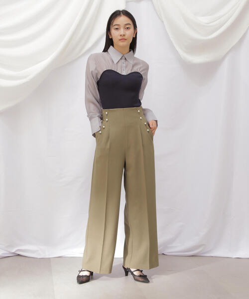 JILL by JILL STUART(ジルバイジルスチュアート)の「◇【eS】センタープレスワイドパンツ(その他パンツ・レディース・ブラック系その他/ベージュ・MEDIUM/SMALL)」の15枚目の写真