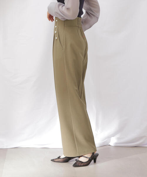 JILL by JILL STUART(ジルバイジルスチュアート)の「◇【eS】センタープレスワイドパンツ(その他パンツ・レディース・ブラック系その他/ベージュ・MEDIUM/SMALL)」の13枚目の写真