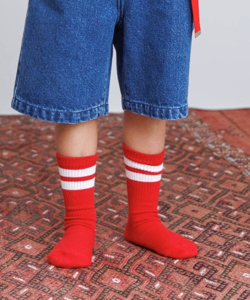 LOWRYS FARM(ローリーズファーム)の「ラインリブソックス 994594(ソックス/靴下・キッズ・オフホワイト/ブラック系その他/レッド/グリーン/ピンク/ブルー/ブラック/ピンク系その他・LARGE/MEDIUM)」の8枚目の写真