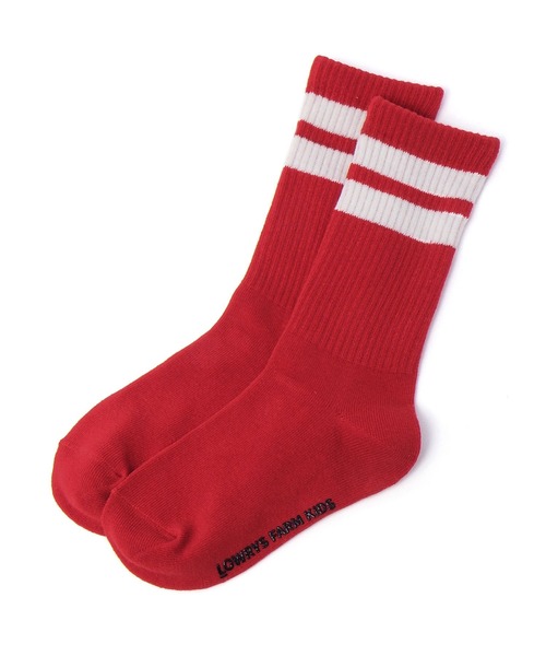 LOWRYS FARM(ローリーズファーム)の「ラインリブソックス 994594(ソックス/靴下・キッズ・オフホワイト/ブラック系その他/レッド/グリーン/ピンク/ブルー/ブラック/ピンク系その他・LARGE/MEDIUM)」の9枚目の写真