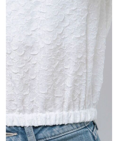 GYDA（ジェイダ）の「ショルダーオープンジャカードブラウス（シャツ/ブラウス・レディース・オフホワイト/ブラック・FREE）」の10枚目の写真