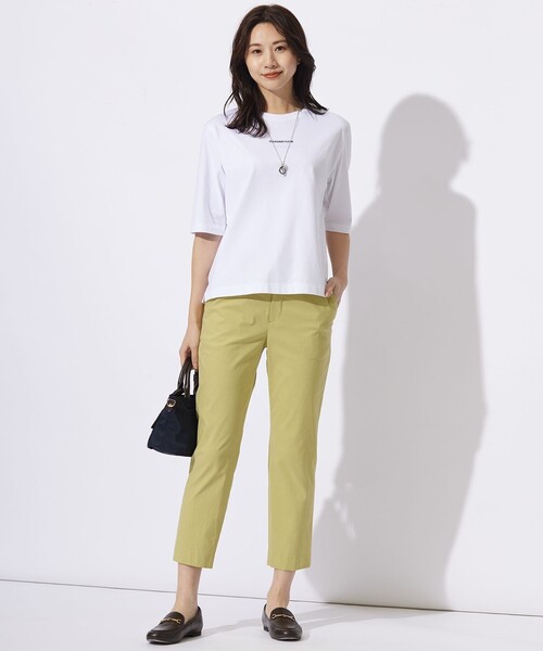 J.PRESS(ジェイプレス)の「ロゴ Tシャツ(Tシャツ/カットソー・レディース・ライトグレー系/ダルブルー系/パイングリーン系/ホワイト系・T13/T15)」の9枚目の写真