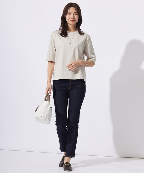 J.PRESS(ジェイプレス)の「ロゴ Tシャツ(Tシャツ/カットソー・レディース・ライトグレー系/ダルブルー系/パイングリーン系/ホワイト系・T13/T15)」の11枚目の写真