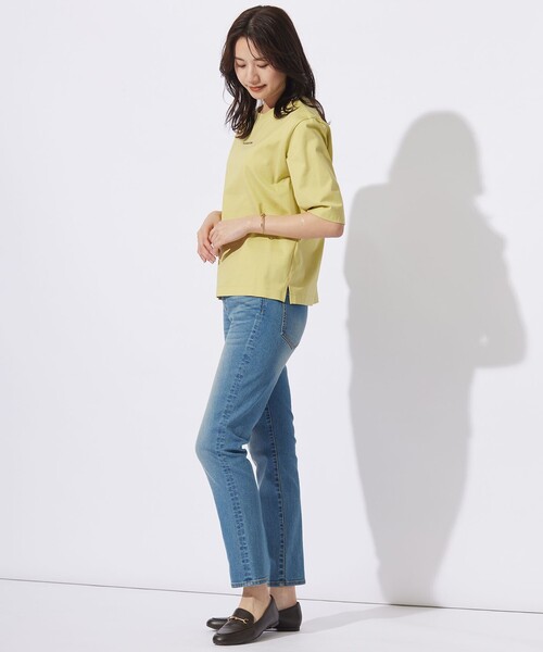 J.PRESS(ジェイプレス)の「ロゴ Tシャツ(Tシャツ/カットソー・レディース・ライトグレー系/ダルブルー系/パイングリーン系/ホワイト系・T13/T15)」の14枚目の写真