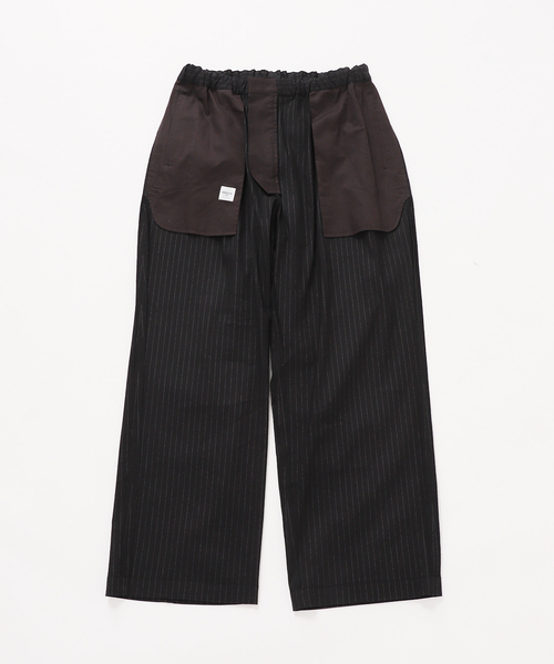 EDIFICE(エディフィス)の「リネン/ビスコース ストライプ ワイドイージーパンツ(スラックス・メンズ・ブラック/アイボリー・MEDIUM/LARGE)」の22枚目の写真