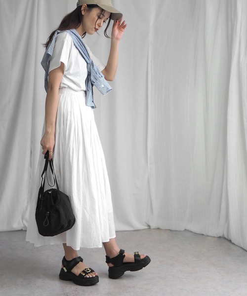 minia（ミニア）の「ベルトスポサン（サンダル・レディース・シルバー/ブラック/ベージュ・S/M/L/LL）」の18枚目の写真