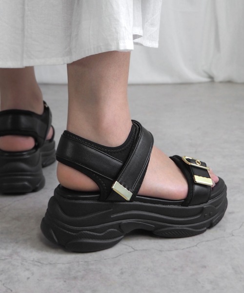 minia（ミニア）の「ベルトスポサン（サンダル・レディース・シルバー/ブラック/ベージュ・S/M/L/LL）」の20枚目の写真