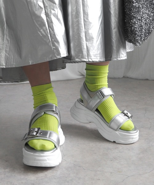 minia（ミニア）の「ベルトスポサン（サンダル・レディース・シルバー/ブラック/ベージュ・S/M/L/LL）」の10枚目の写真