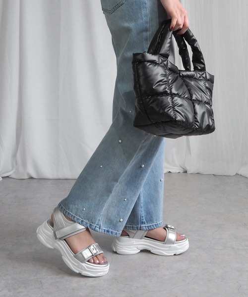 minia（ミニア）の「ベルトスポサン（サンダル・レディース・シルバー/ブラック/ベージュ・S/M/L/LL）」の12枚目の写真