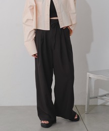 Kastane | 【2024SSカタログ掲載/3サイズ展開/WEB限定サイズ】タックスラックスパンツ(スラックス)