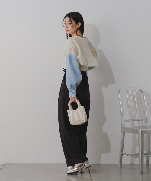 Kastane（カスタネ）の「【2024SSカタログ掲載/3サイズ展開/WEB限定サイズ】タックスラックスパンツ（スラックス・レディース・ブラック/ベージュ/ブルー・1/2/0）」の18枚目の写真