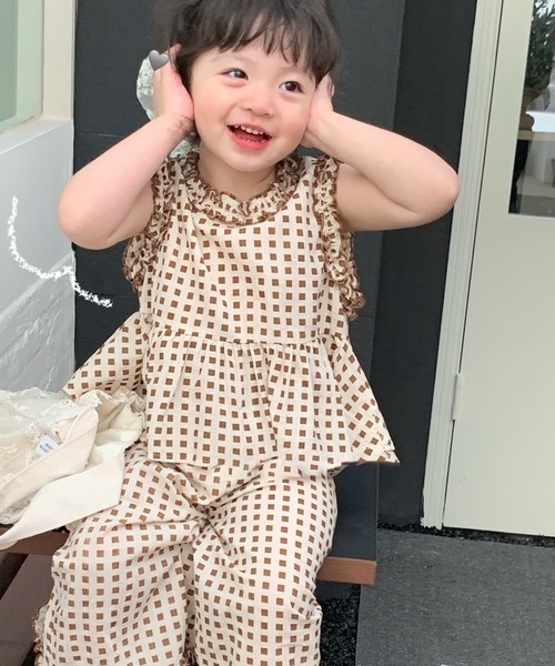 aimoha（アイモハ）の「【aimoha-KIDS-】子供服かわいい女の子セットアップ（セットアップ・キッズ・ベージュ・90/100/110/120/130）」の9枚目の写真