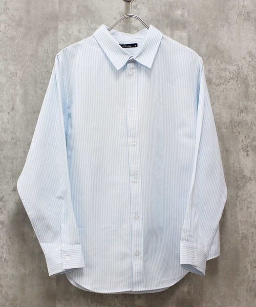 SHISKY（シスキー）の「無地レギュラーカラーシャツ（シャツ/ブラウス・メンズ・カーキ/オフホワイト/グレー系/ネイビー系/チャコール/ベージュ/サックスブルー系・M/L/XL）」の7枚目の写真