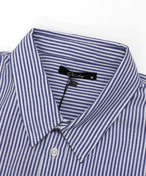 SHISKY（シスキー）の「無地レギュラーカラーシャツ（シャツ/ブラウス・メンズ・カーキ/オフホワイト/グレー系/ネイビー系/チャコール/ベージュ/サックスブルー系・M/L/XL）」の9枚目の写真