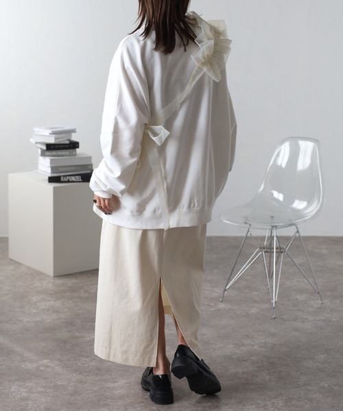 セール】オーガンジーフリルビスチェ（チューブトップ）｜ap retro