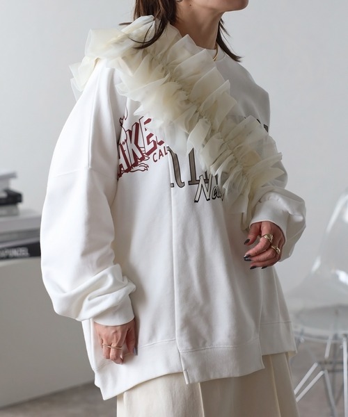 epine ブラウス オーガンジーフリルビスチェ ビス VIS 【WEB限定