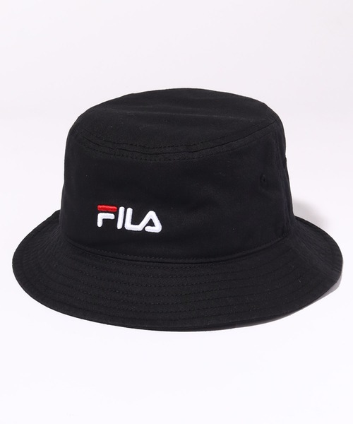 FILA（フィラ）の「【FILA/フィラ】オーガニックコットンツイル ワンポイントバケットハット（ハット・メンズ・ベージュ/ネイビー/ブラック/ホワイト・FREE）」の5枚目の写真