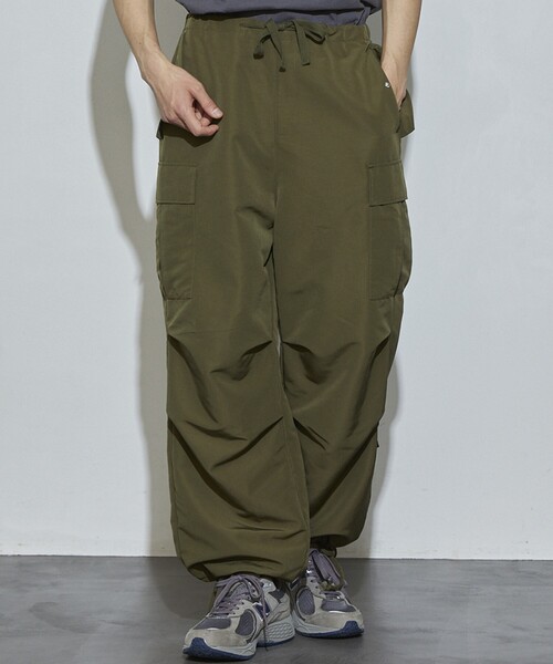 Firsthand（ファーストハンド）の「Firsthand/ファーストハンド パラシュートパンツ（カーゴパンツ・メンズ・オリーブ/ブラック/キャメル・LARGE/MEDIUM）」の7枚目の写真