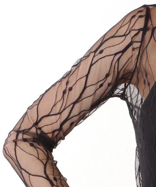 Lace Ladies(レースレディース)の「メロウ フリル プチハイネック シアー トップス(その他トップス・レディース・アイボリー/ブラック/ホワイト・FREE)」の22枚目の写真