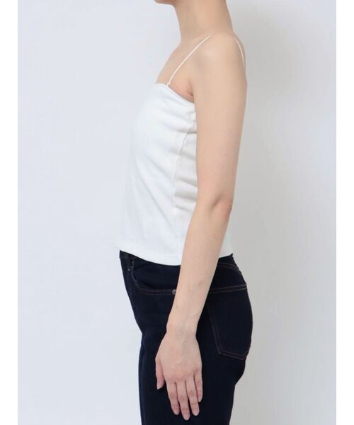 MURUA（ムルーア）の「2WAYリブキャミソール（ニット/セーター・レディース・ベージュ/アイボリー/ブラック/グレー・FREE）」の16枚目の写真