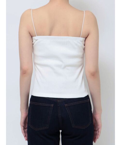 MURUA（ムルーア）の「2WAYリブキャミソール（ニット/セーター・レディース・ベージュ/アイボリー/ブラック/グレー・FREE）」の17枚目の写真