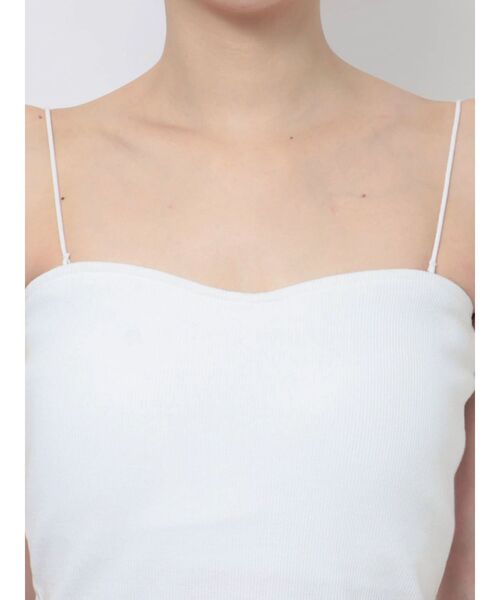 MURUA（ムルーア）の「2WAYリブキャミソール（ニット/セーター・レディース・ベージュ/アイボリー/ブラック/グレー・FREE）」の18枚目の写真