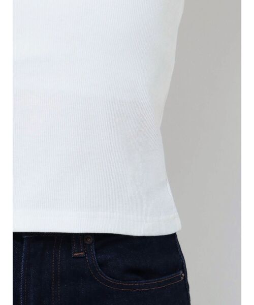 MURUA（ムルーア）の「2WAYリブキャミソール（ニット/セーター・レディース・ベージュ/アイボリー/ブラック/グレー・FREE）」の20枚目の写真