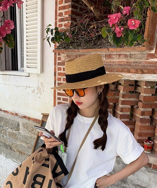 Miniministore(ミニミニストア)の「カンカン帽子紫外線対策ストローハット大人(ハット・レディース・ベージュ系2/ブラウン系4/ブラウン系2/ベージュ系3/ブラウン系3/ベージュ系1/ベージュ系4/ブラウン系1/ブラウン系6/ブラウン系5/ベージュ系5/ベージュ系6・FREE)」の14枚目の写真