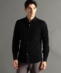 ドビーサッカー カッタウェイカラーシャツ