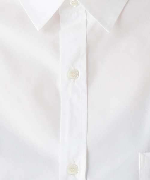 plage プラージュ　effortless shirt シロ　2024SS plage（プラージュ）の「tennis シャツ(ホワイト)（シャツ