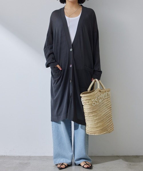 Whim Gazette(ウィム ガゼット) 14Gロングカーディガン