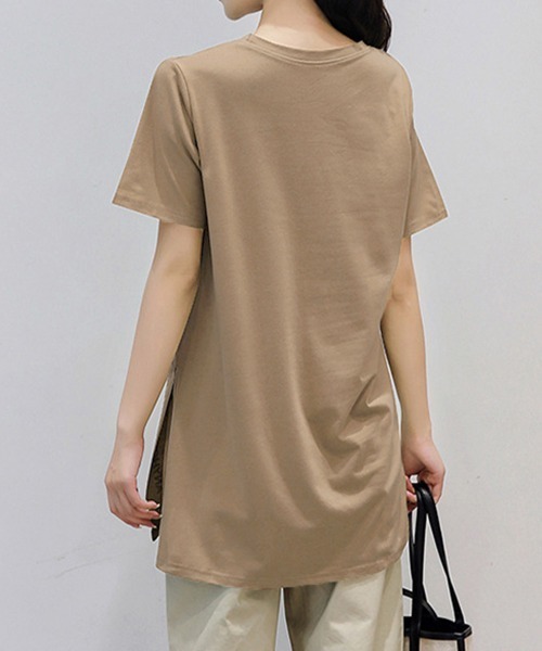Miniministore(ミニミニストア)の「ロゴtシャツ レディース 半袖カジュアル(Tシャツ/カットソー・レディース・ホワイト/ブラック/グリーン/モカ/ダークグレー・FREE)」の21枚目の写真