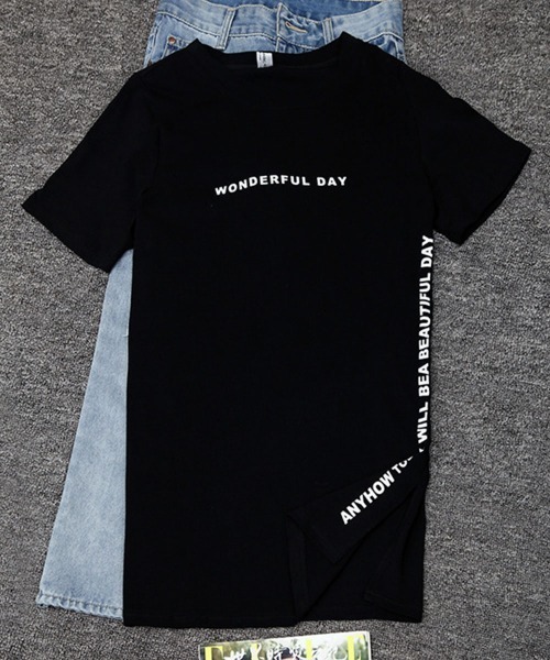 Miniministore(ミニミニストア)の「ロゴtシャツ レディース 半袖カジュアル(Tシャツ/カットソー・レディース・ホワイト/ブラック/グリーン/モカ/ダークグレー・FREE)」の18枚目の写真