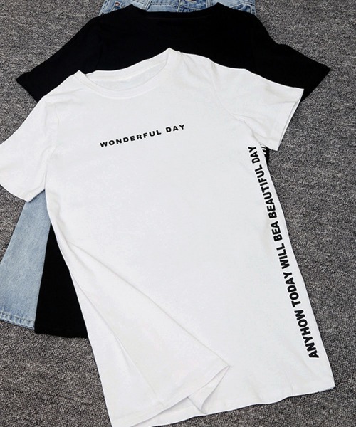 Miniministore(ミニミニストア)の「ロゴtシャツ レディース 半袖カジュアル(Tシャツ/カットソー・レディース・ホワイト/ブラック/グリーン/モカ/ダークグレー・FREE)」の17枚目の写真