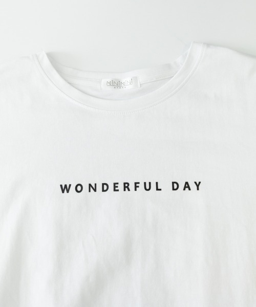Miniministore(ミニミニストア)の「ロゴtシャツ レディース 半袖カジュアル(Tシャツ/カットソー・レディース・ホワイト/ブラック/グリーン/モカ/ダークグレー・FREE)」の6枚目の写真