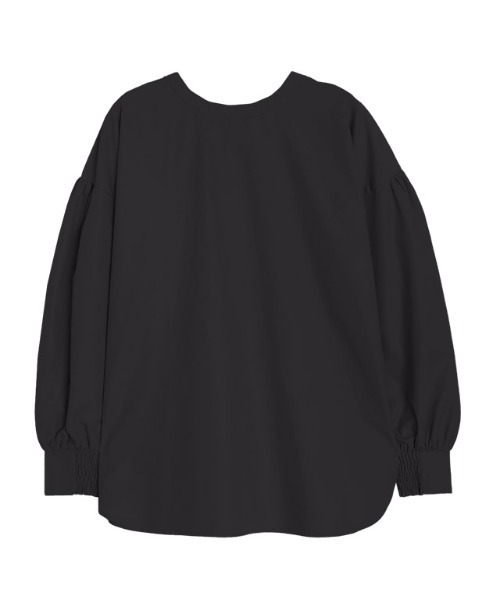 Pierrot（ピエロ）の「2wayパールボタンブラウス（シャツ/ブラウス・レディース・ブラック/ベージュ/オフホワイト/ストライプ/ブルー/グレイッシュベージュ/アイボリー・PM/M/L）」の20枚目の写真