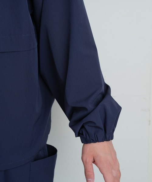 CIAOPANIC TYPY（チャオパニックティピー）の「■2WAYストレッチジップブルゾン(セットアップ対応)（ナイロンジャケット・メンズ・ネイビー/カーキ/ライトグレー・MEDIUM/LARGE）」の10枚目の写真