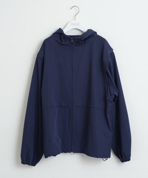 CIAOPANIC TYPY（チャオパニックティピー）の「■2WAYストレッチジップブルゾン(セットアップ対応)（ナイロンジャケット・メンズ・ネイビー/カーキ/ライトグレー・MEDIUM/LARGE）」の5枚目の写真