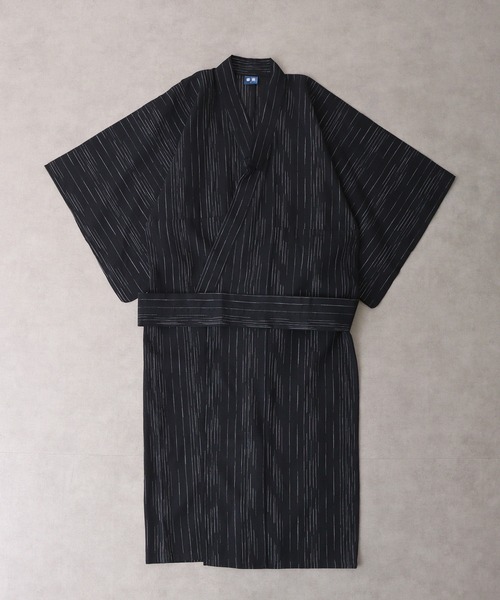 【セール】しじら織 らくらく着付け ワンタッチ帯付き浴衣 4点セット（浴衣）｜JUNGLE STORM（ジャングルストーム）