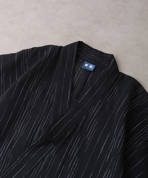 【セール】しじら織 らくらく着付け ワンタッチ帯付き浴衣 4点セット（浴衣）｜JUNGLE STORM（ジャングルストーム）