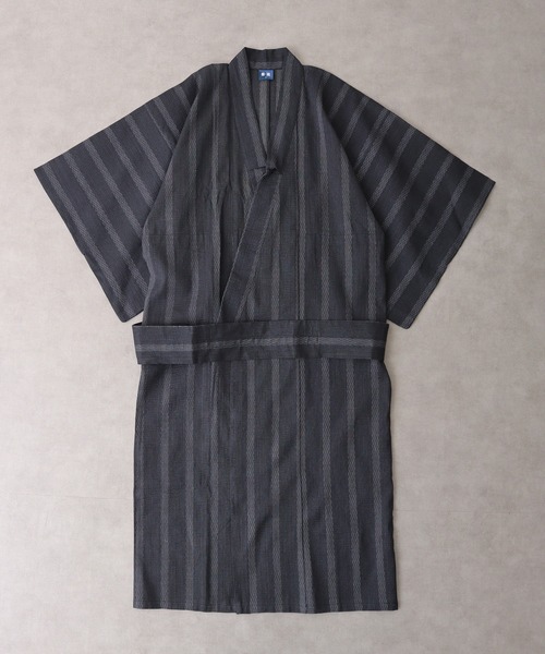 【セール】しじら織 らくらく着付け ワンタッチ帯付き浴衣 4点セット（浴衣）｜JUNGLE STORM（ジャングルストーム）