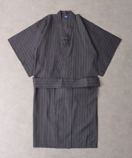 【セール】しじら織 らくらく着付け ワンタッチ帯付き浴衣 4点セット（浴衣）｜JUNGLE STORM（ジャングルストーム）